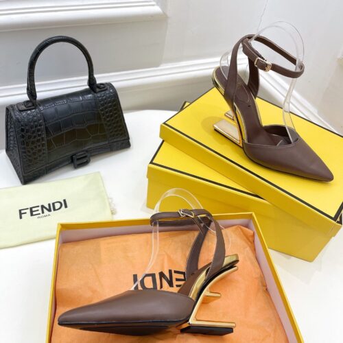 High Quality Luxury Fendi First Leather High-Heel Sandals product detail
