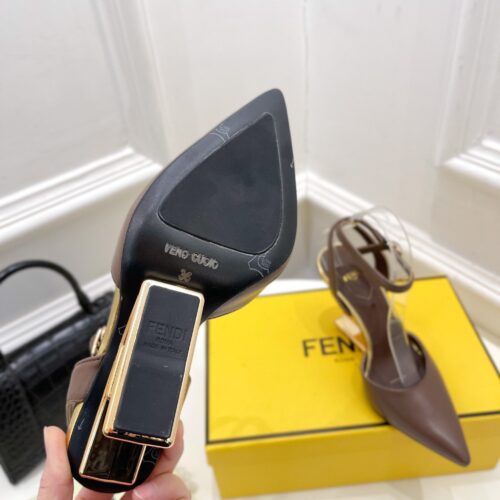 High Quality Luxury Fendi First Leather High-Heel Sandals product detail
