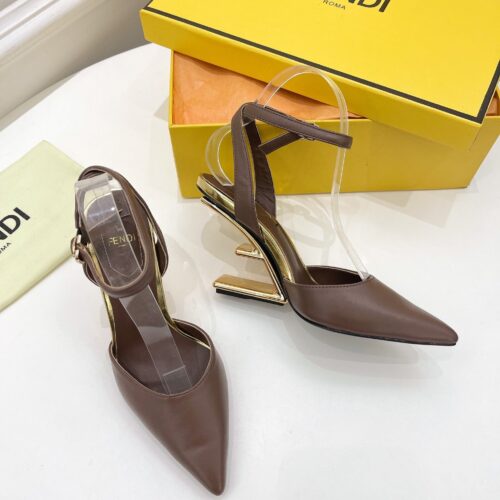 High Quality Luxury Fendi First Leather High-Heel Sandals product detail
