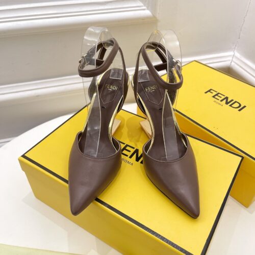 High Quality Luxury Fendi First Leather High-Heel Sandals product detail