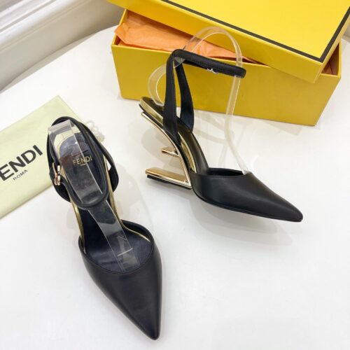 High Quality Luxury Fendi First Leather High-Heel Sandals – Style 67859 product detail
