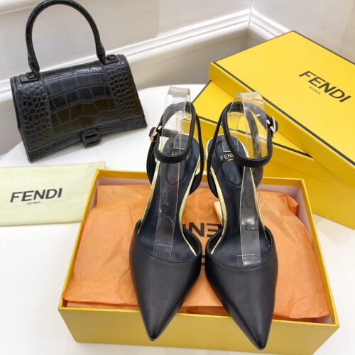 High Quality Luxury Fendi First Leather High-Heel Sandals – Style 67859 product detail