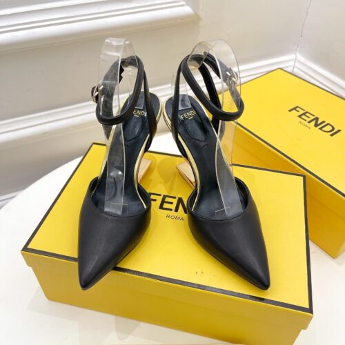 High Quality Luxury Fendi First Leather High-Heel Sandals – Style 67859 alternate view