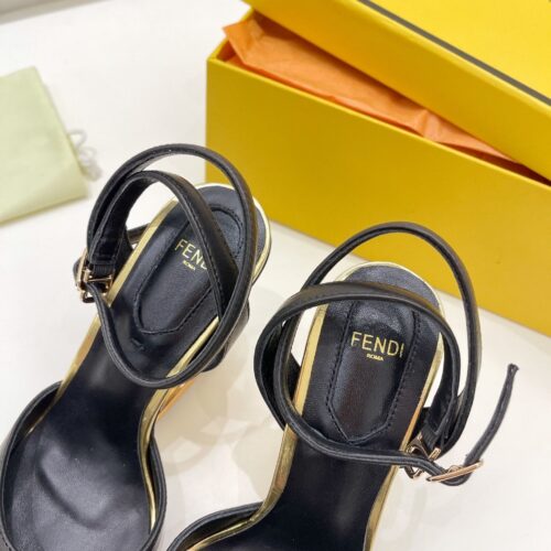 High Quality Luxury Fendi First Leather High-Heel Sandals – Style 67859 product detail