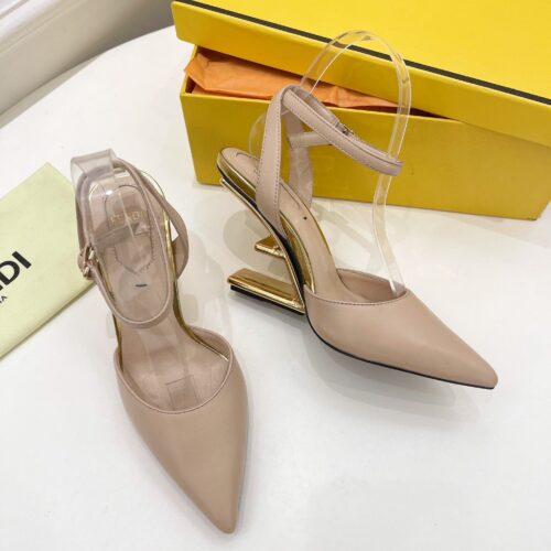 High Quality Luxury Fendi First Leather High-Heel Sandals – Style 21523 product detail