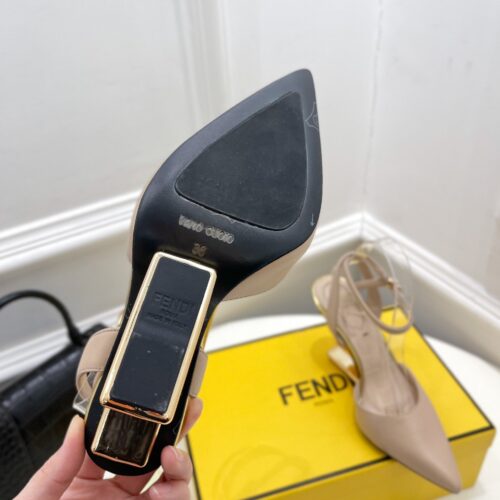 High Quality Luxury Fendi First Leather High-Heel Sandals – Style 21523 product detail