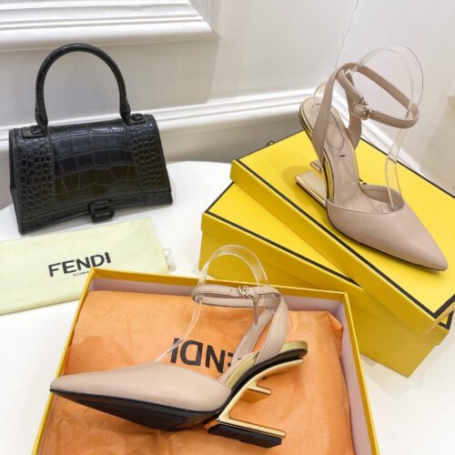 High Quality Luxury Fendi First Leather High-Heel Sandals – Style 21523 product detail