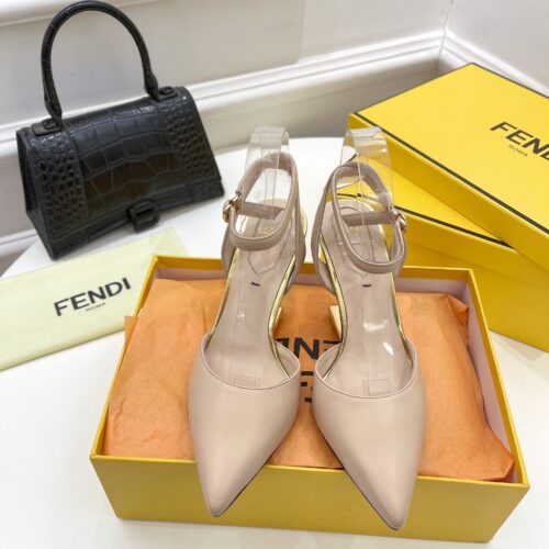 High Quality Luxury Fendi First Leather High-Heel Sandals – Style 21523 product detail