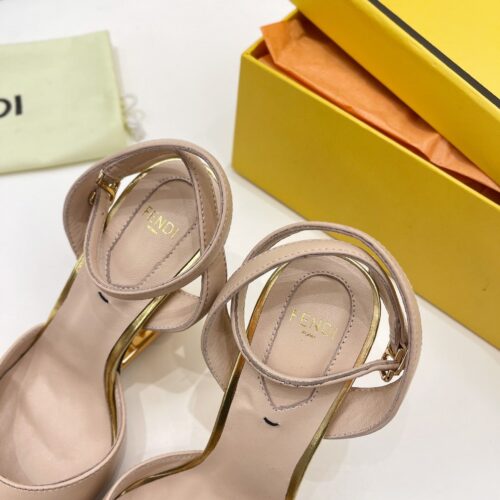 High Quality Luxury Fendi First Leather High-Heel Sandals – Style 21523 product detail