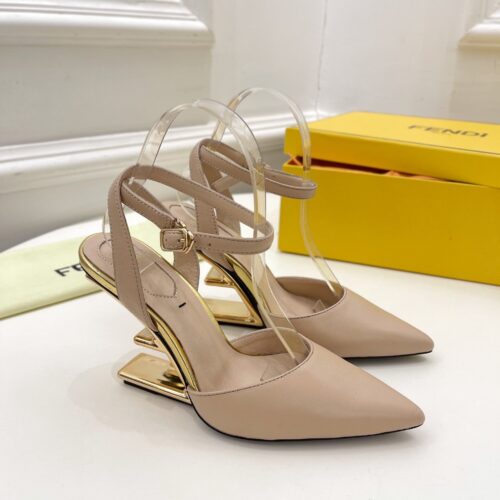 High Quality Luxury Fendi First Leather High-Heel Sandals – Style 21523