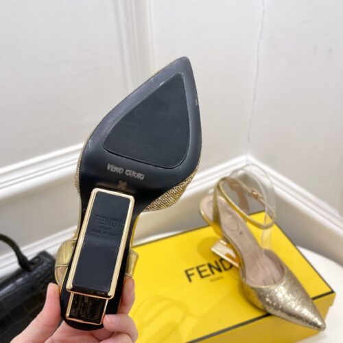 High Quality Luxury Fendi First Leather High-Heel Sandals – Style 50899 product detail