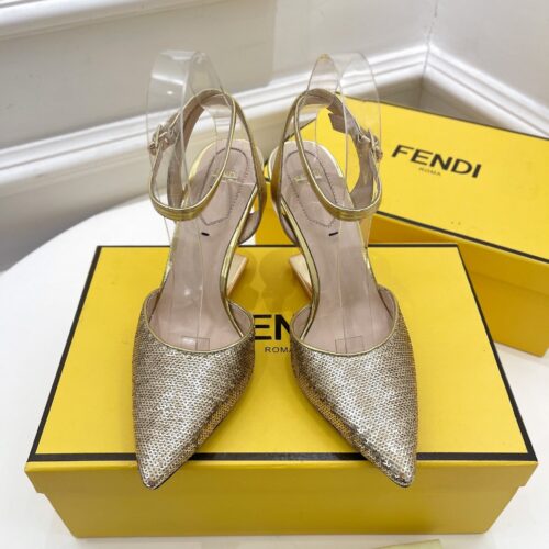 High Quality Luxury Fendi First Leather High-Heel Sandals – Style 50899 product detail