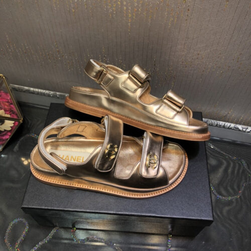 High Quality Luxury Chanel Platform Beach Sandals