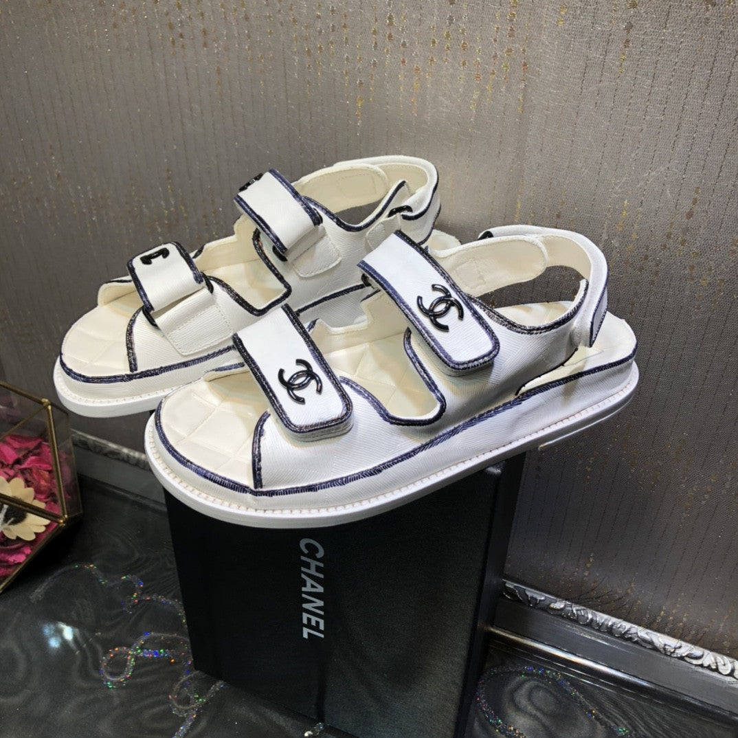 High Quality Luxury Chanel Platform Beach Sandals – Style 24806
