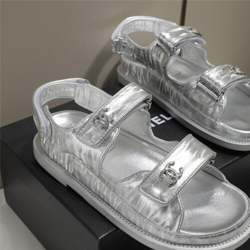 High Quality Luxury Chanel Velcro Sandals – Style 60134 product detail