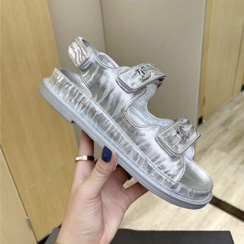 High Quality Luxury Chanel Velcro Sandals – Style 60134 product detail