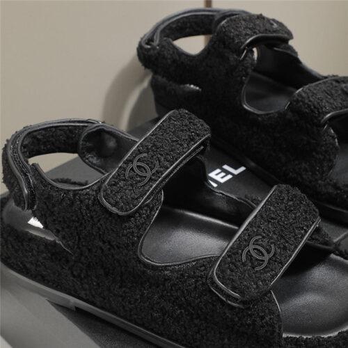 High Quality Luxury Chanel Velcro Sandals – Style 96294 product detail