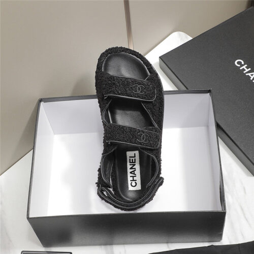 High Quality Luxury Chanel Velcro Sandals – Style 96294 product detail