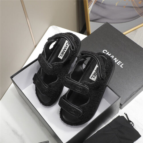 High Quality Luxury Chanel Velcro Sandals – Style 96294 product detail