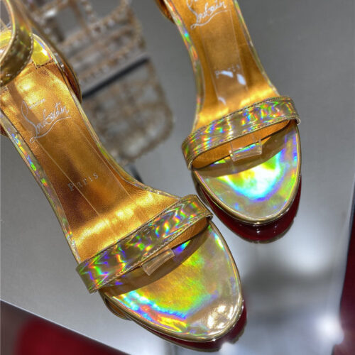 High Quality Luxury Christian Louboutin Rhinestone Heeled Sandals – Style 68244 product detail