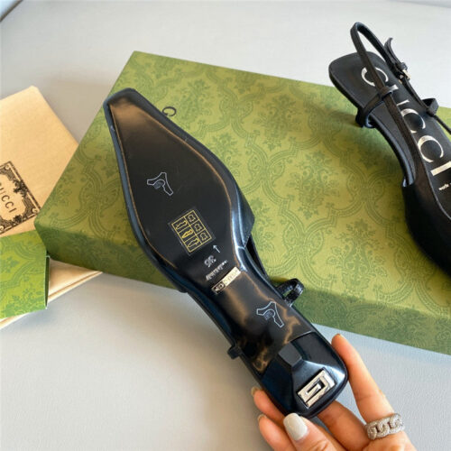 High Quality Luxury Gucci Heel Sandals – Style 40467 product detail