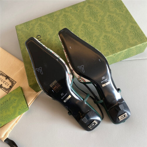 High Quality Luxury Gucci Heel Sandals – Style 02611 product detail
