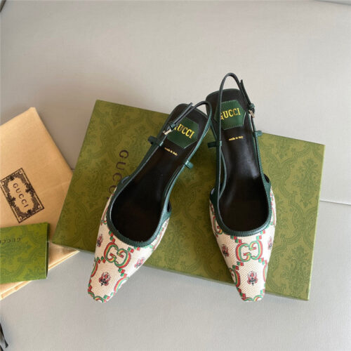 High Quality Luxury Gucci Heel Sandals – Style 02611 alternate view