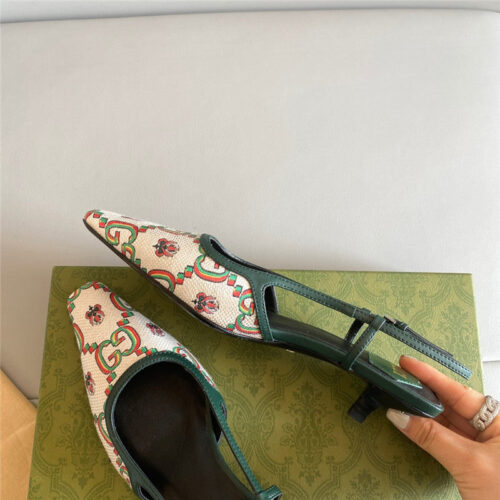 High Quality Luxury Gucci Heel Sandals – Style 02611 product detail