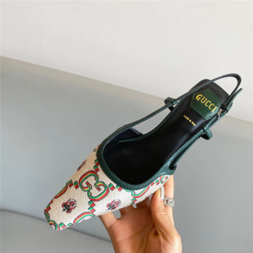 High Quality Luxury Gucci Heel Sandals – Style 02611 product detail