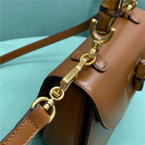 High Quality Luxury Gucci Bamboo 1947 Jumbo Small Top Handle Bag – Style 03228 product detail
