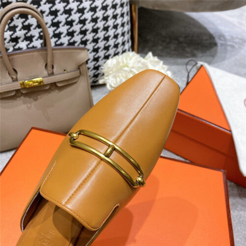 High Quality Luxury Hermes Muller Flat Slippers – Style 21187 product detail
