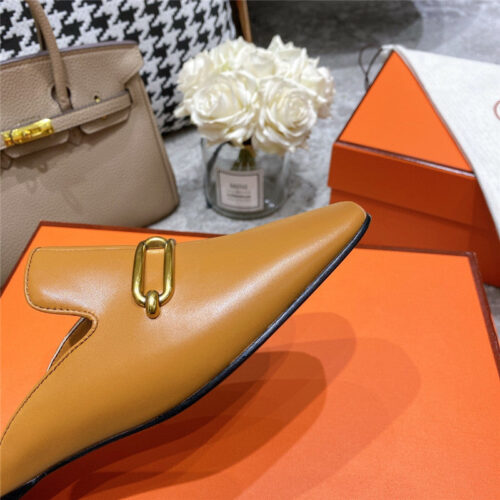 High Quality Luxury Hermes Muller Flat Slippers – Style 21187 product detail