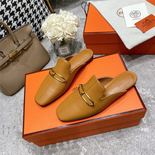 High Quality Luxury Hermes Muller Flat Slippers – Style 21187 alternate view