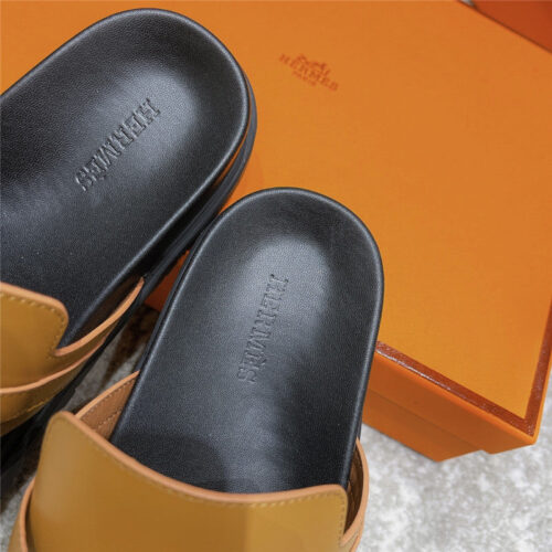 High Quality Luxury Hermes Kelly Buckle Slippers – Style 97507 product detail