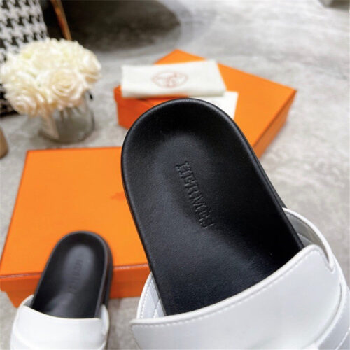 High Quality Luxury Hermes Kelly Buckle Slippers product detail