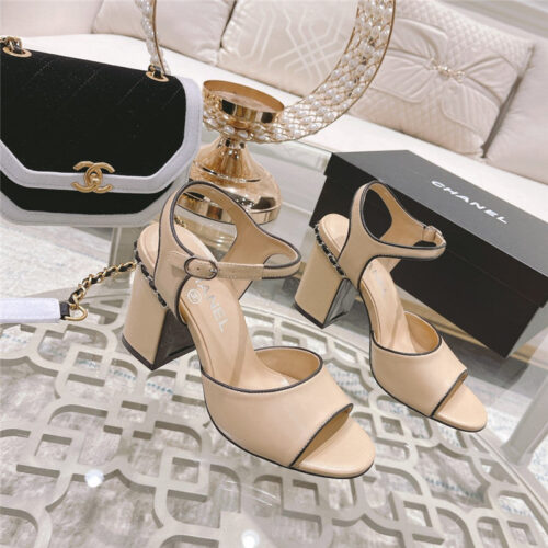 High Quality Luxury Chanel Classic Chunky Heels