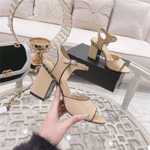 High Quality Luxury Chanel Classic Chunky Heels alternate view