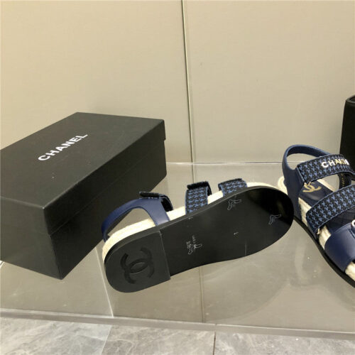 High Quality Luxury Chanel Twine Platform Beach Sandals product detail