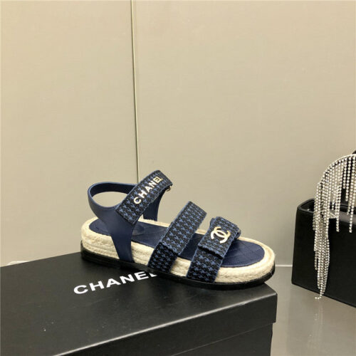 High Quality Luxury Chanel Twine Platform Beach Sandals product detail