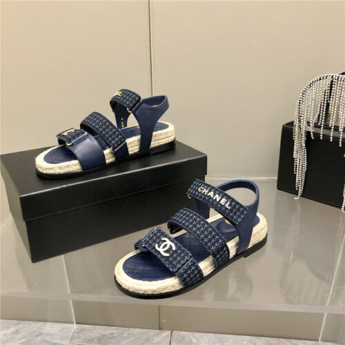 High Quality Luxury Chanel Twine Platform Beach Sandals product detail