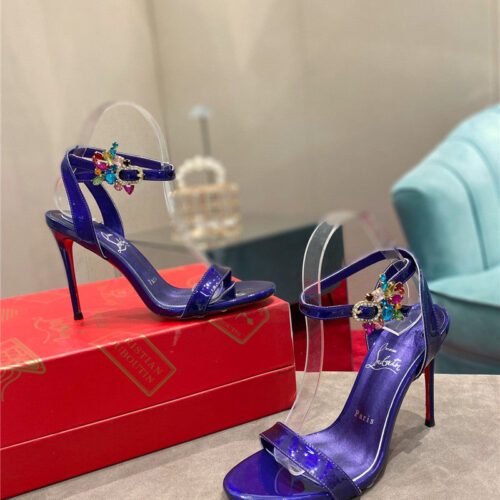 High Quality Luxury Christian Louboutin Rhinestone Heeled Sandals product detail