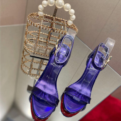 High Quality Luxury Christian Louboutin Rhinestone Heeled Sandals product detail