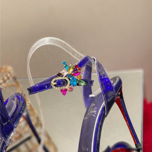 High Quality Luxury Christian Louboutin Rhinestone Heeled Sandals product detail