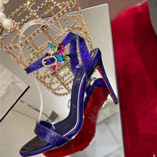 High Quality Luxury Christian Louboutin Rhinestone Heeled Sandals product detail