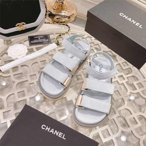 High Quality Luxury Chanel Platform Velcro Sandals – Style 77862 product detail