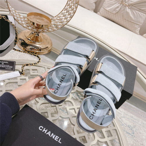 High Quality Luxury Chanel Platform Velcro Sandals – Style 77862 product detail