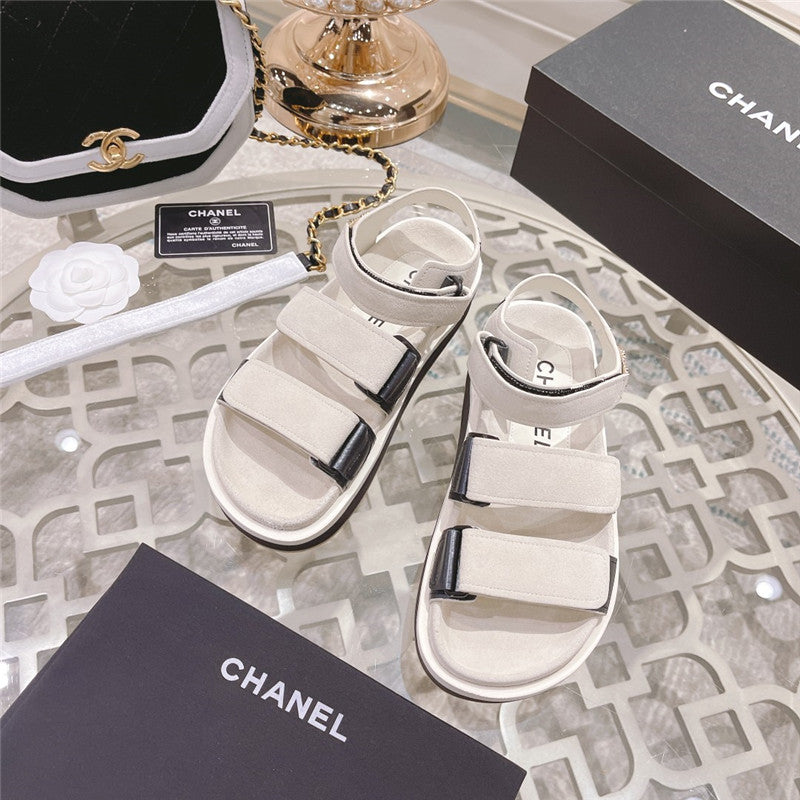 High Quality Luxury Chanel Platform Velcro Sandals – Style 07238 product detail