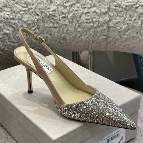 High Quality Luxury Jimmy Choo Heel Slingback Sandals product detail
