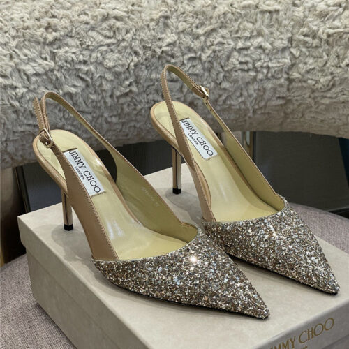 High Quality Luxury Jimmy Choo Heel Slingback Sandals product detail