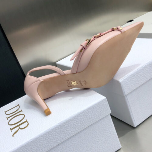 High Quality Luxury Dior Pointed Toe Mules High Heels product detail